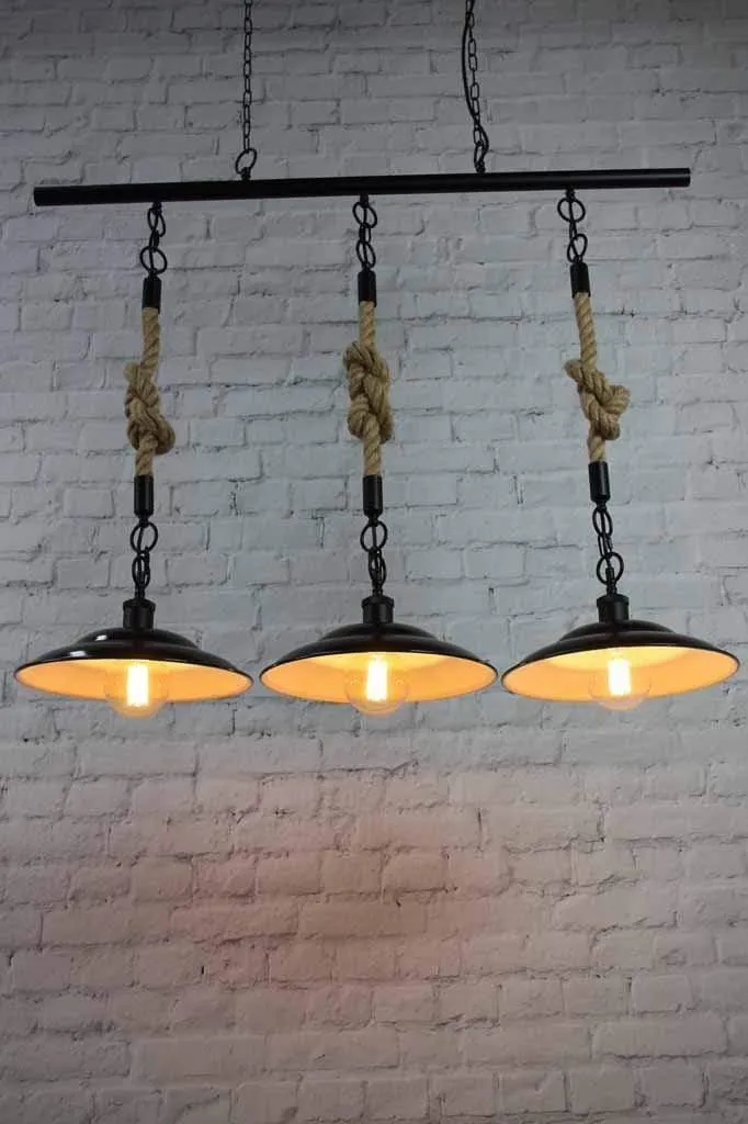 Barn Rope Swing Pendant Light