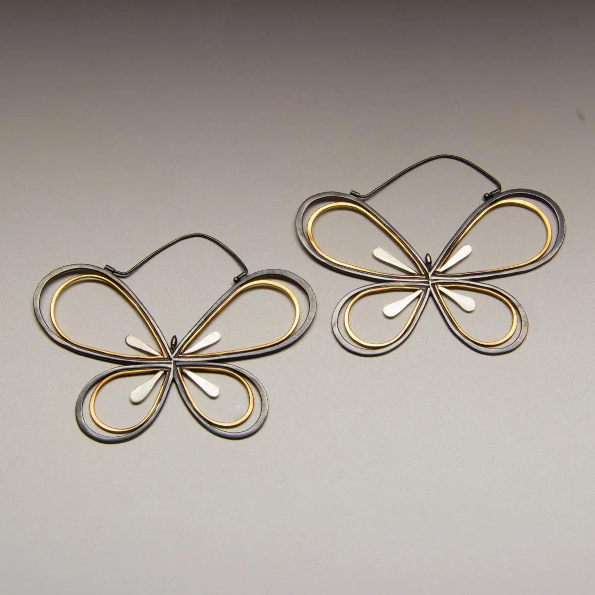 Big Hopeful Butterfly Hoops
