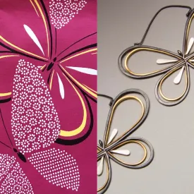 Big Hopeful Butterfly Hoops