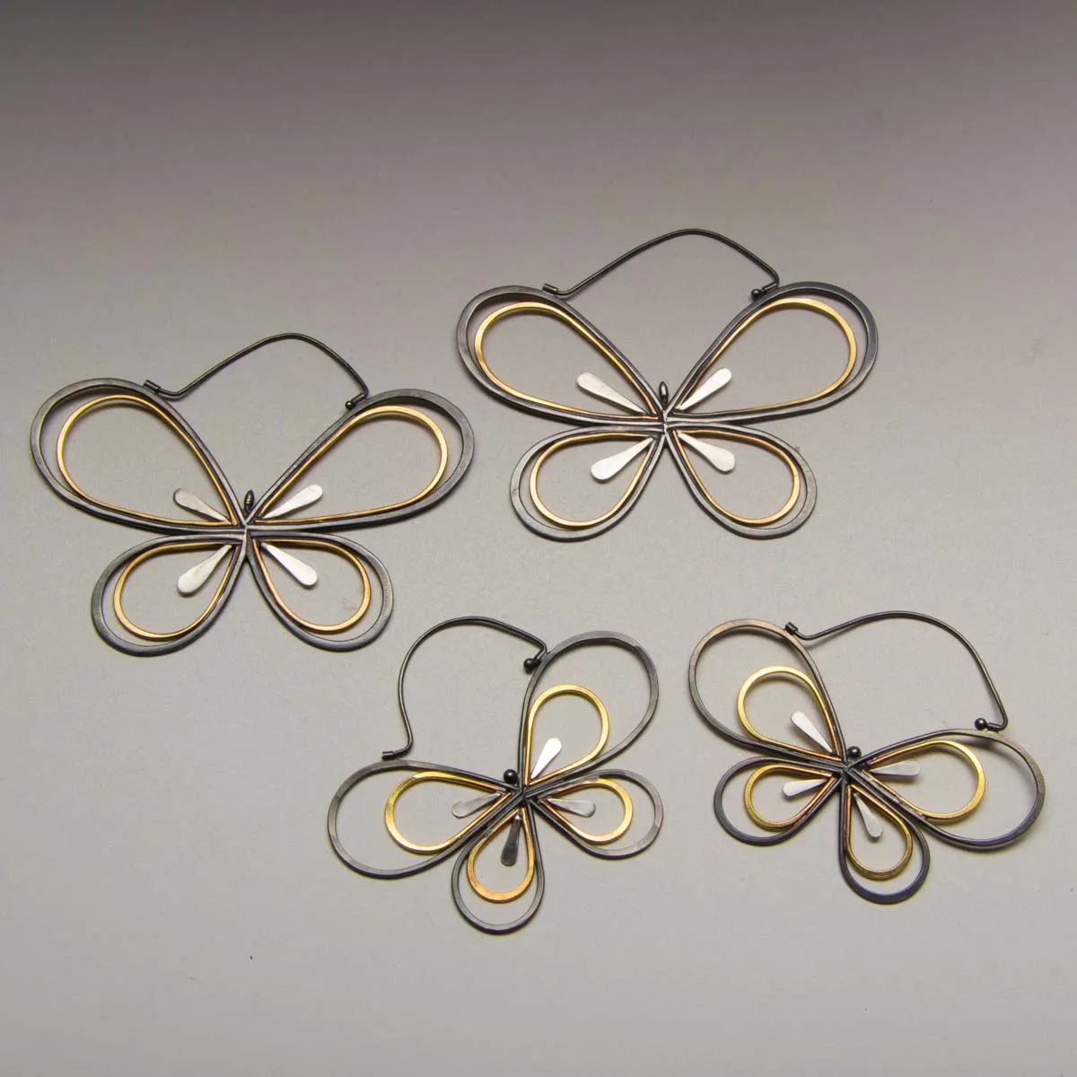 Big Hopeful Butterfly Hoops