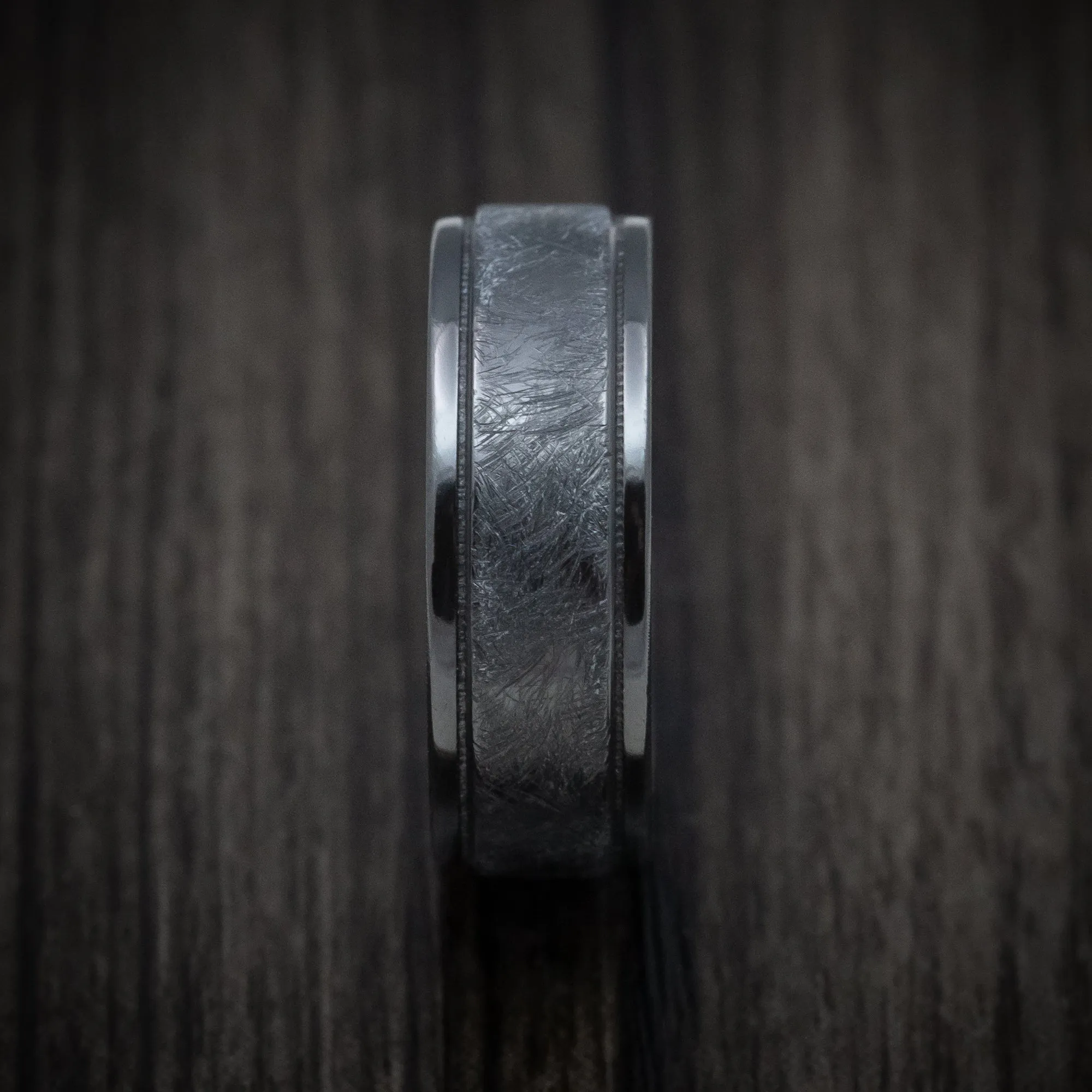 Black Titanium and King's Camo Men's Ring Custom Made Band