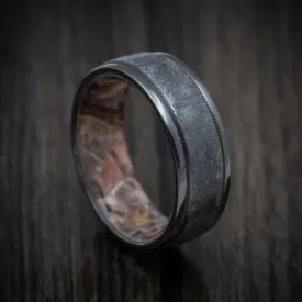 Black Titanium and King's Camo Men's Ring Custom Made Band