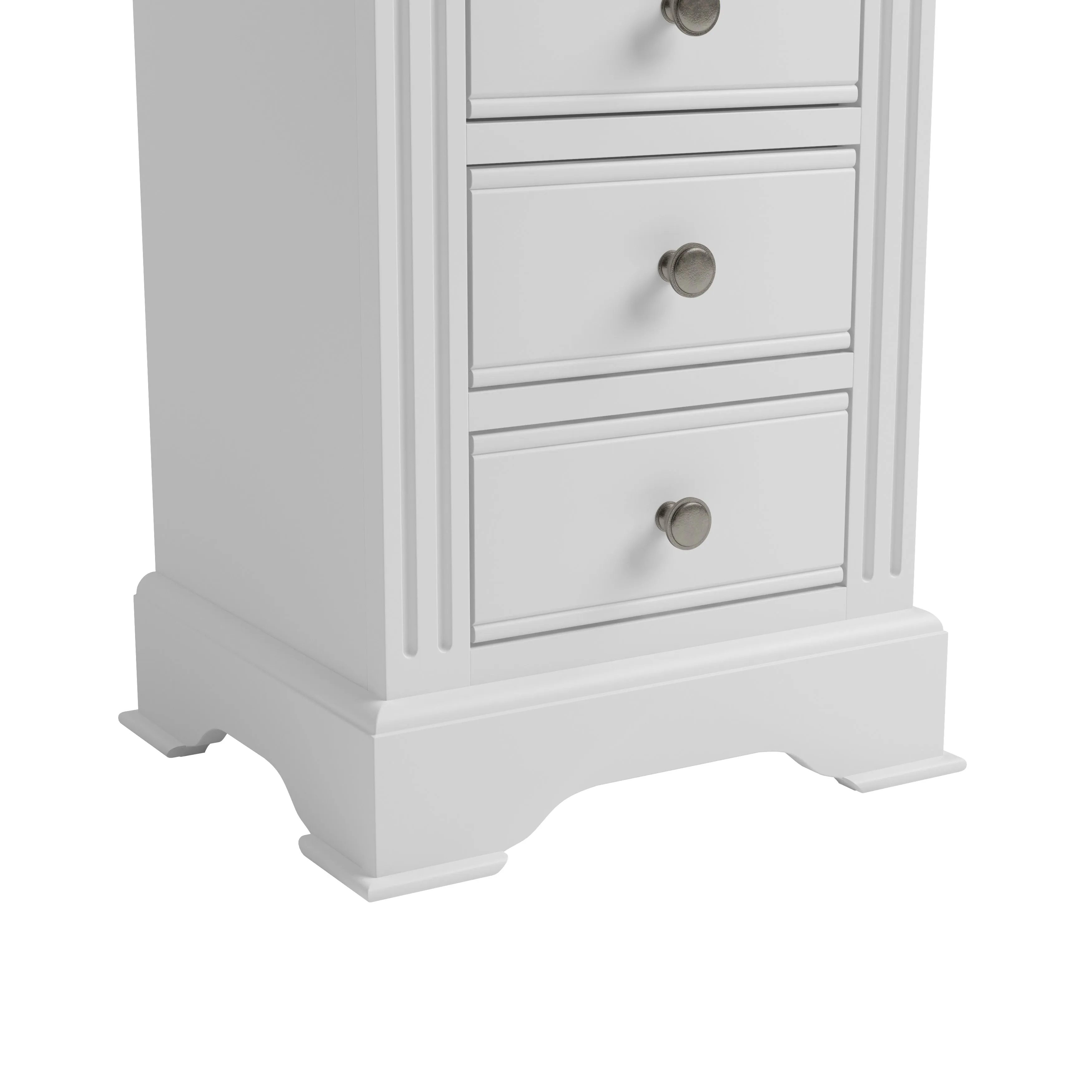 Bolton White Painted Large Bedside Table