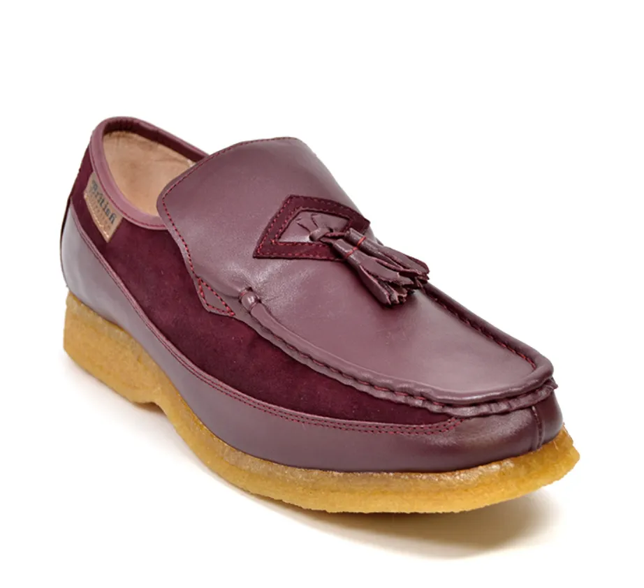 Brooklyn I Leather & Suede Slip-On Shoe with Tassel Detailing