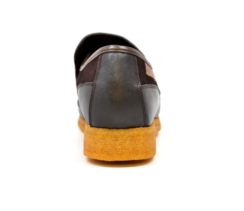 Brooklyn I Leather & Suede Slip-On Shoe with Tassel Detailing