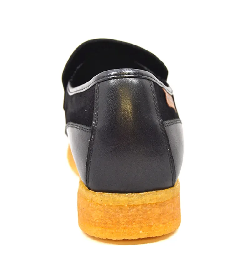 Brooklyn I Leather & Suede Slip-On Shoe with Tassel Detailing