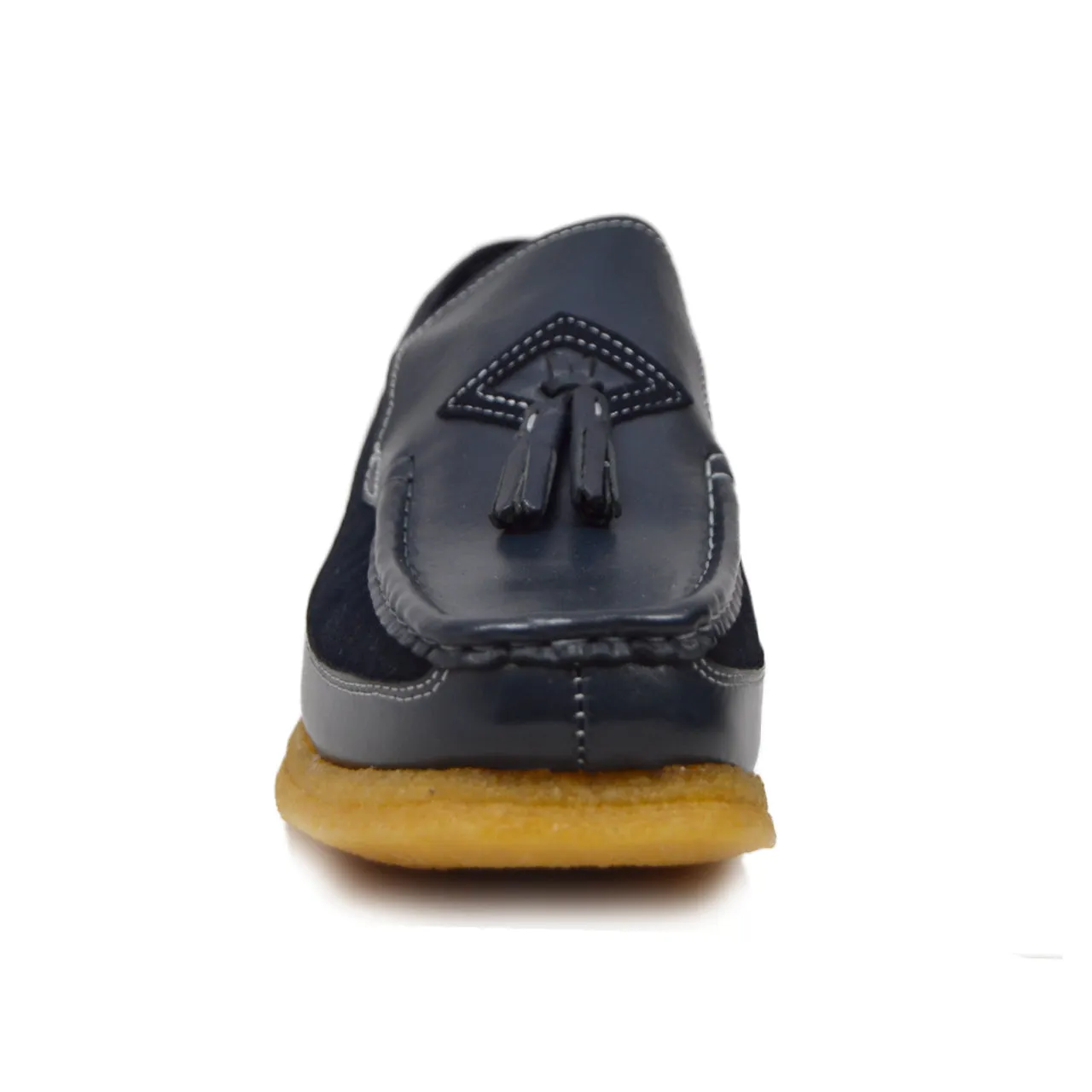 Brooklyn I Leather & Suede Slip-On Shoe with Tassel Detailing