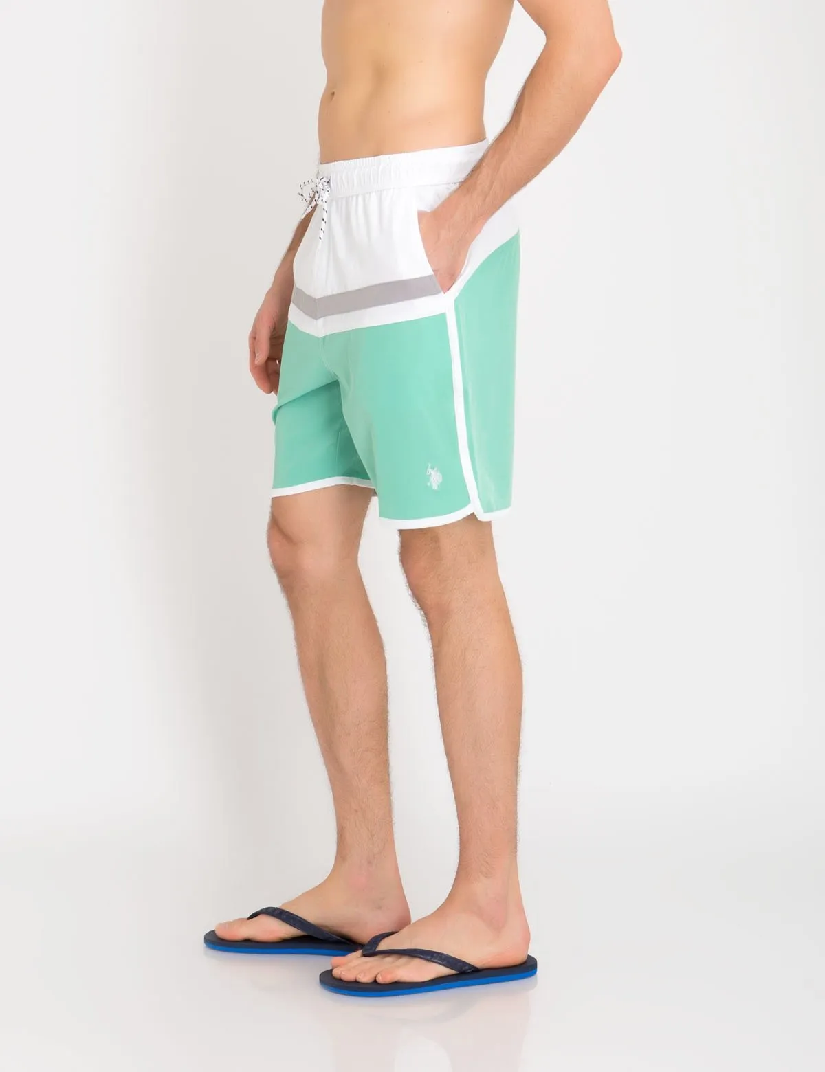 COLORBLOCK SWIM TRUNKS