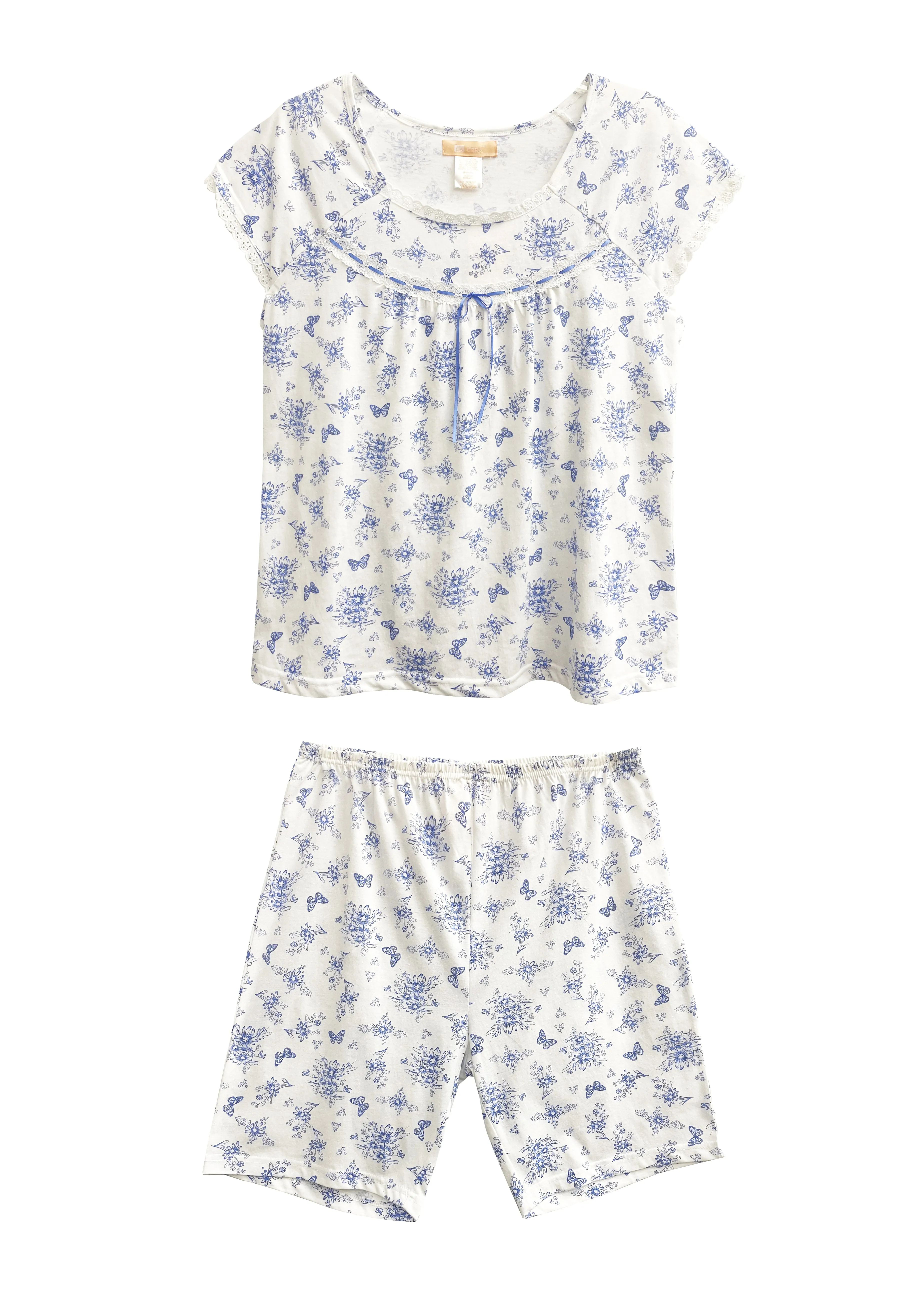 Cotton Knit Butterfly Toile Boxer PJ
