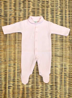 Cotton Matelassé Sleepsuit