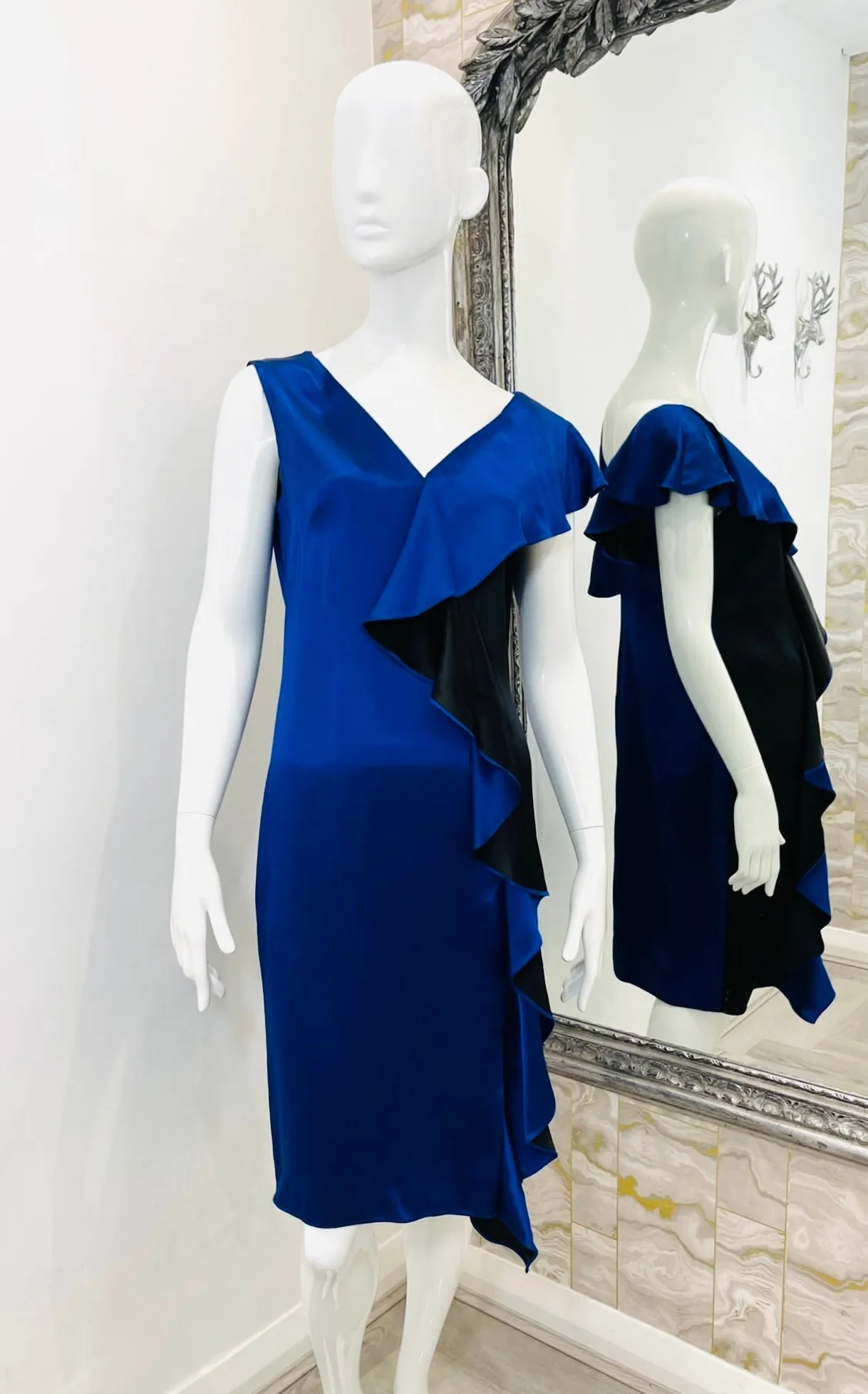 Diane Von Furstenberg Ruffle Dress. Size 8UK