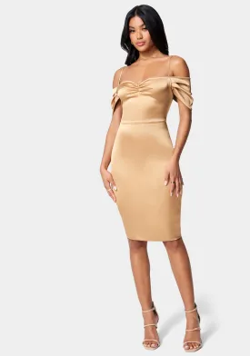 Drapey Satin Dress