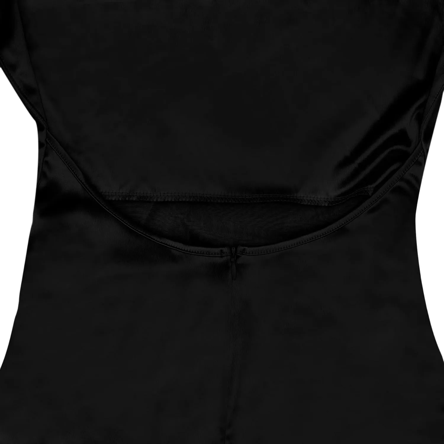 Dresses for Women Formal Cocktail Dress Maxi Sleeveless Sexy Satin Backless V Neck High Slip Long