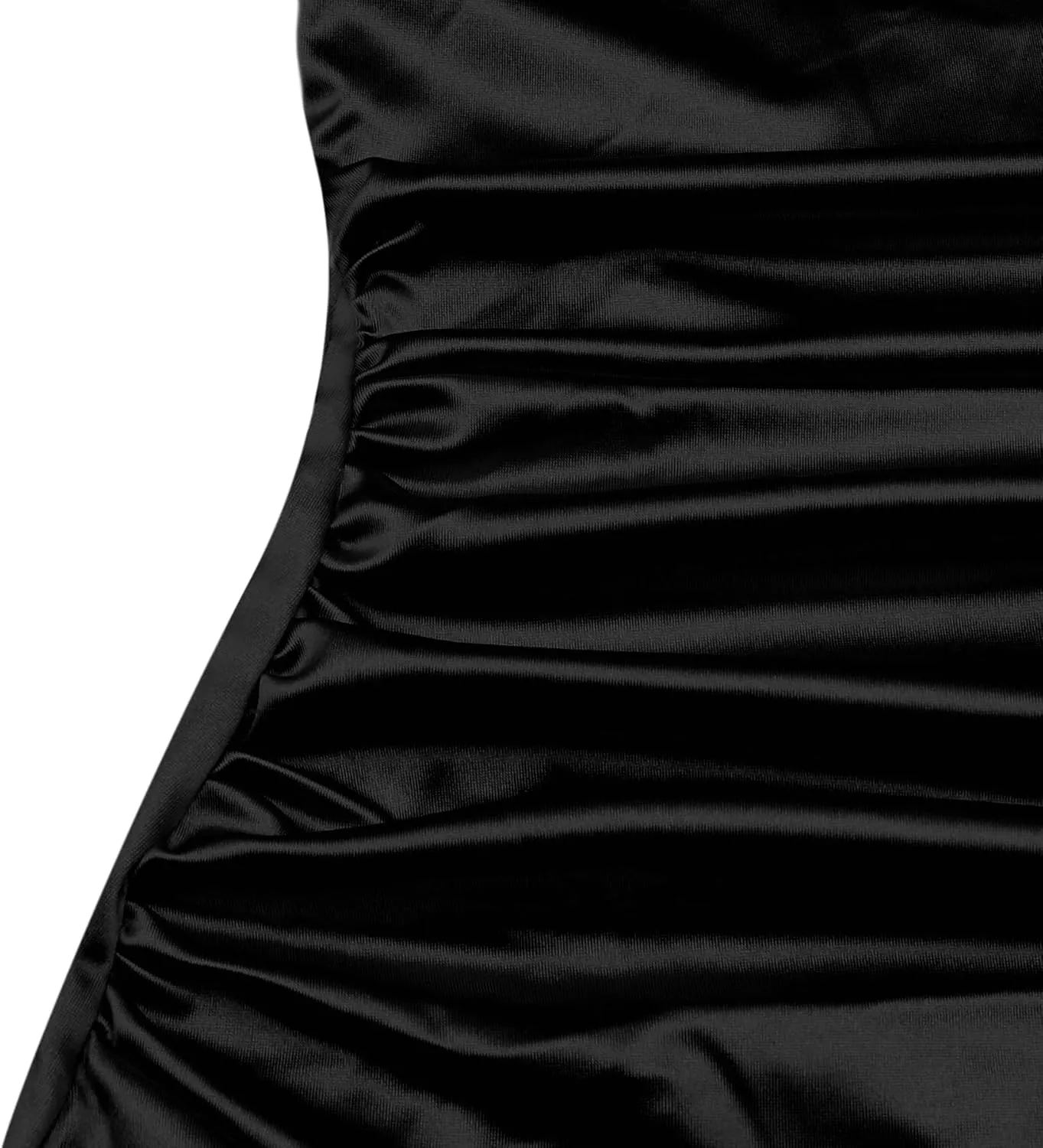 Dresses for Women Formal Cocktail Dress Maxi Sleeveless Sexy Satin Backless V Neck High Slip Long