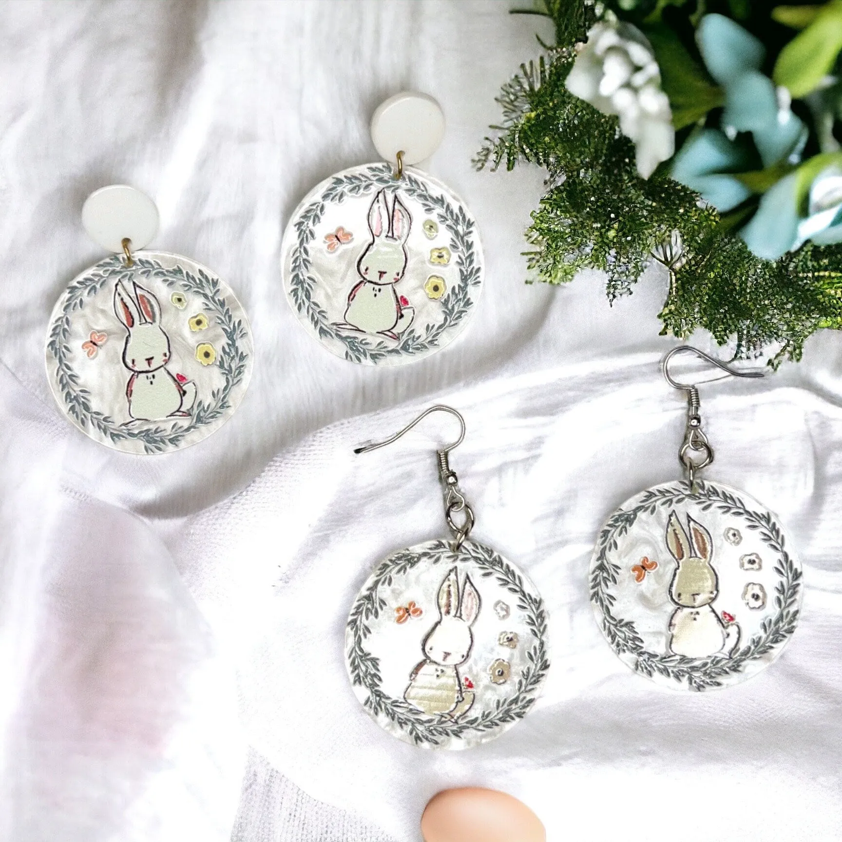 Easter Earrings - Easter Carrot, Happy Easter, Easter Bunny, Easter Accessories, Easter Egg, Easter Accessories, Easter Basket, Neutral