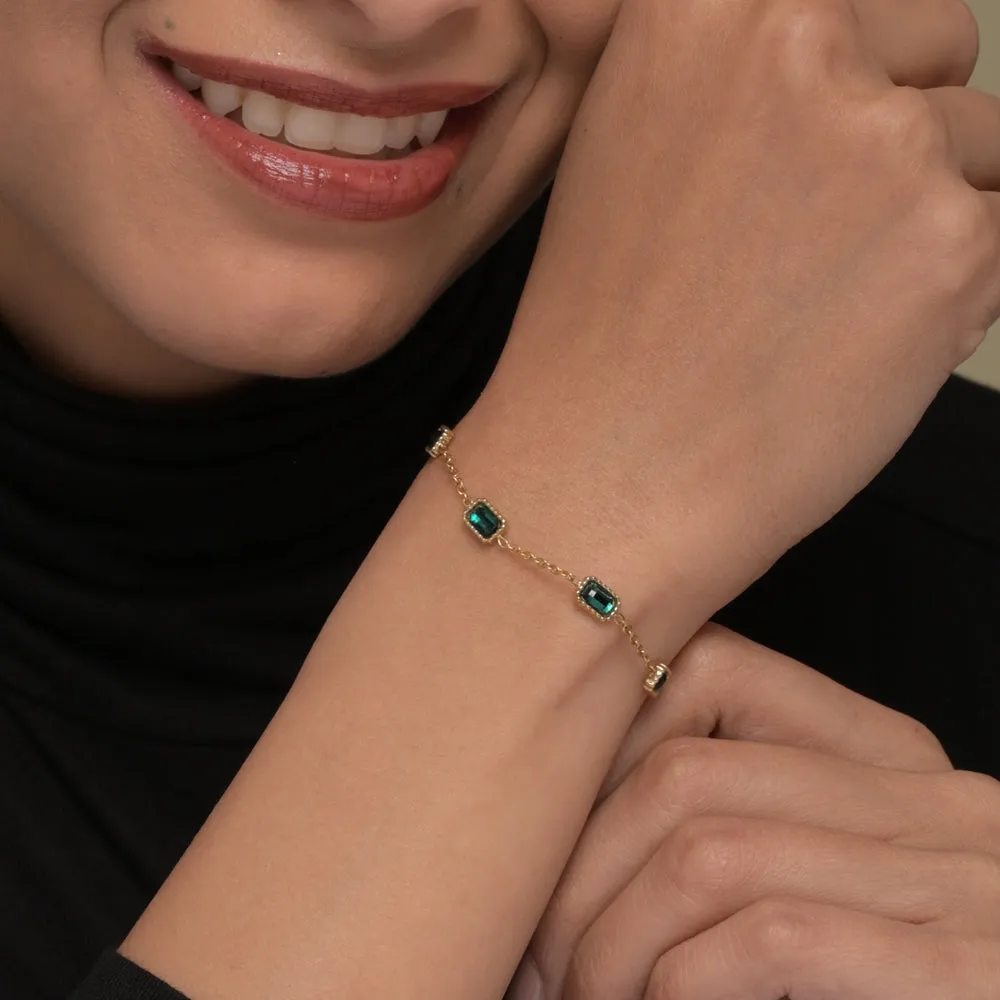 Emerald Stone Bracelet