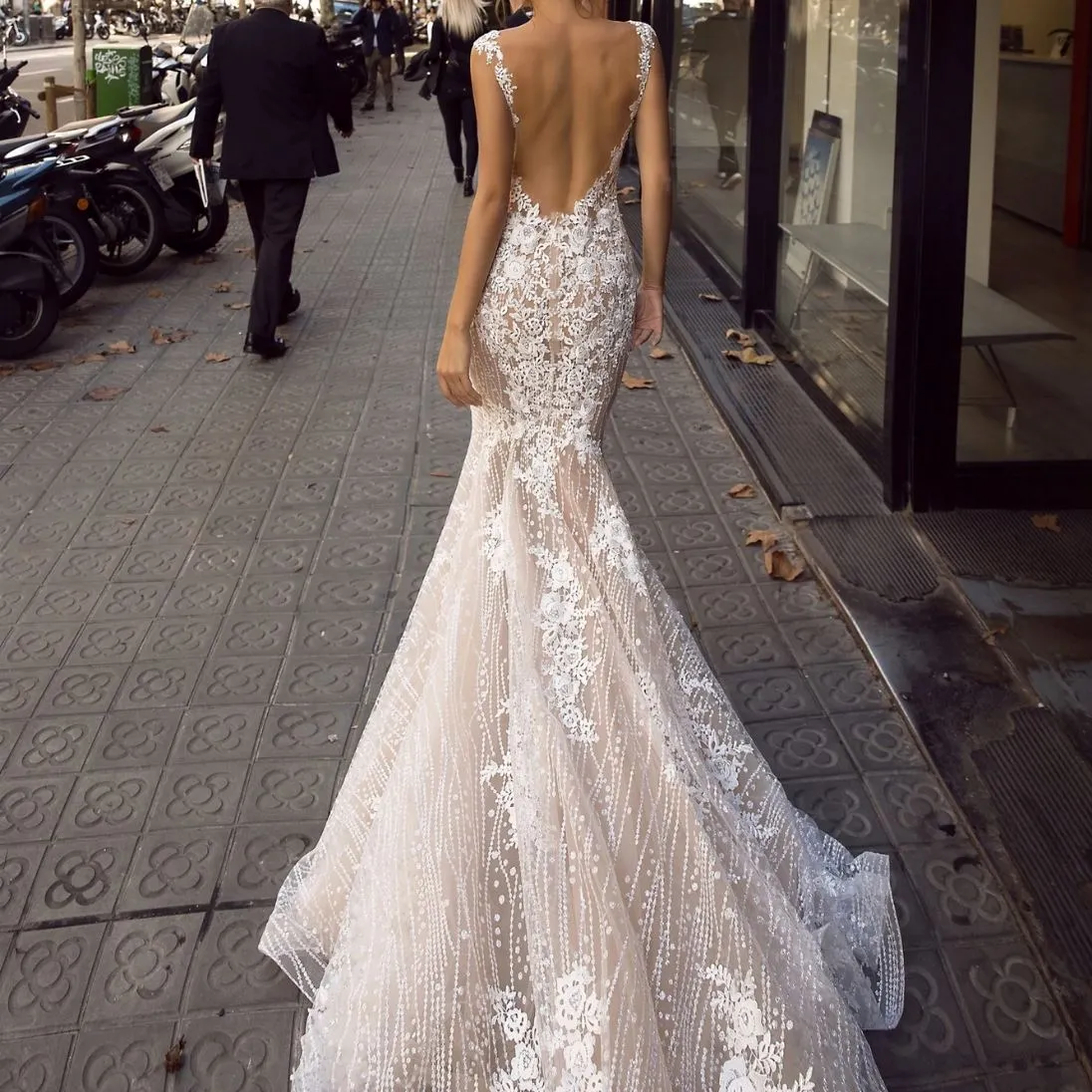Floral Vines Wedding Dress