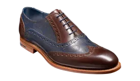 Grant - Walnut / Navy Calf / Paisley Laser