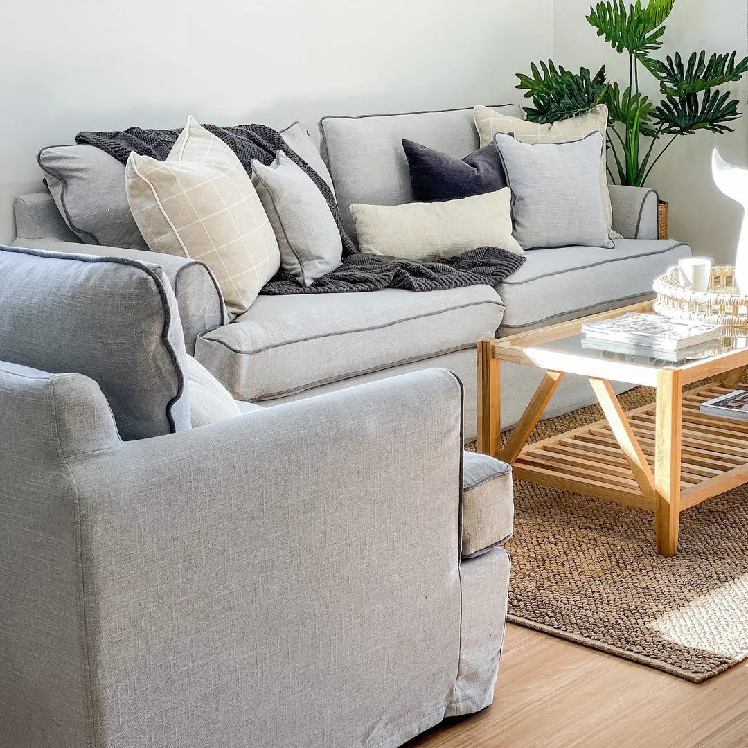 Hampton 3 Seater Sofa Pebble Grey