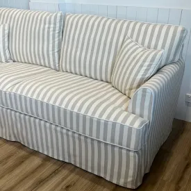 Hampton 4 Seater Sofa Natural Stripe