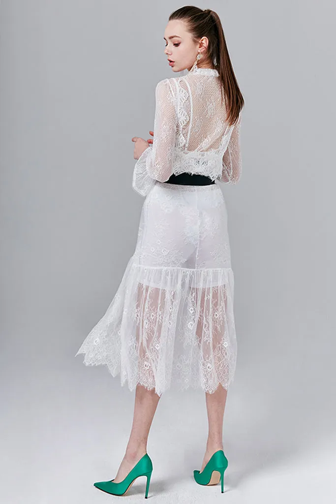 Kristen Sheer Lace Maxi Dress