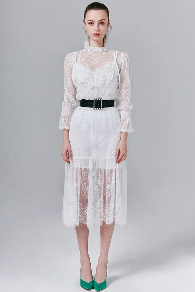 Kristen Sheer Lace Maxi Dress