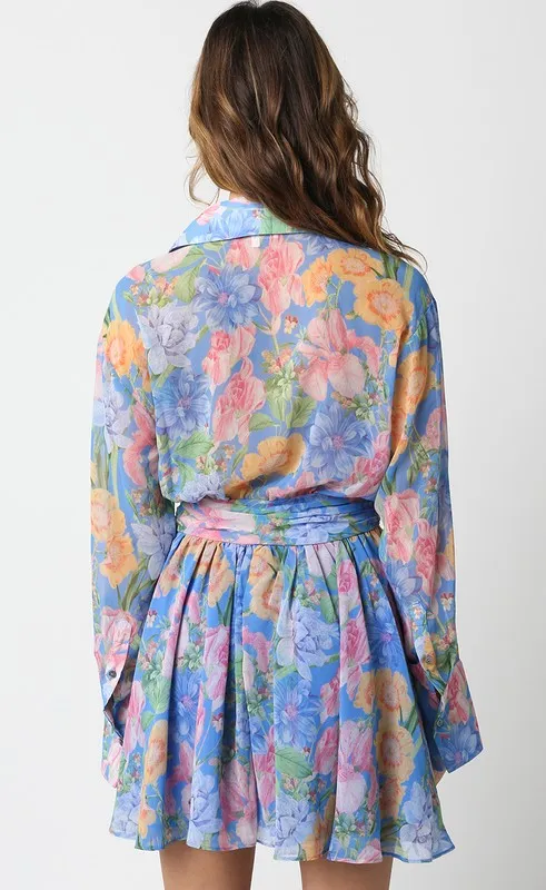 Long Sleeve Floral Dress