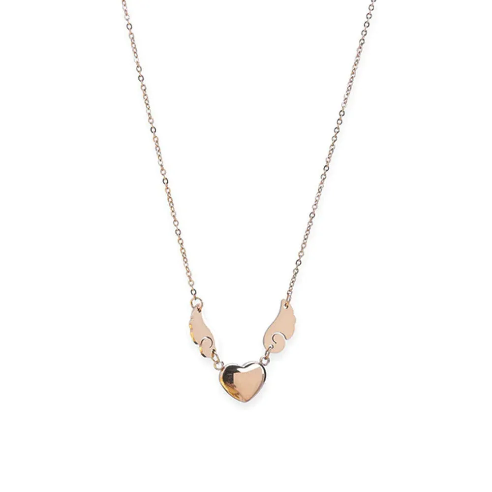Love Angel Necklace | 18k Rose Gold Plated