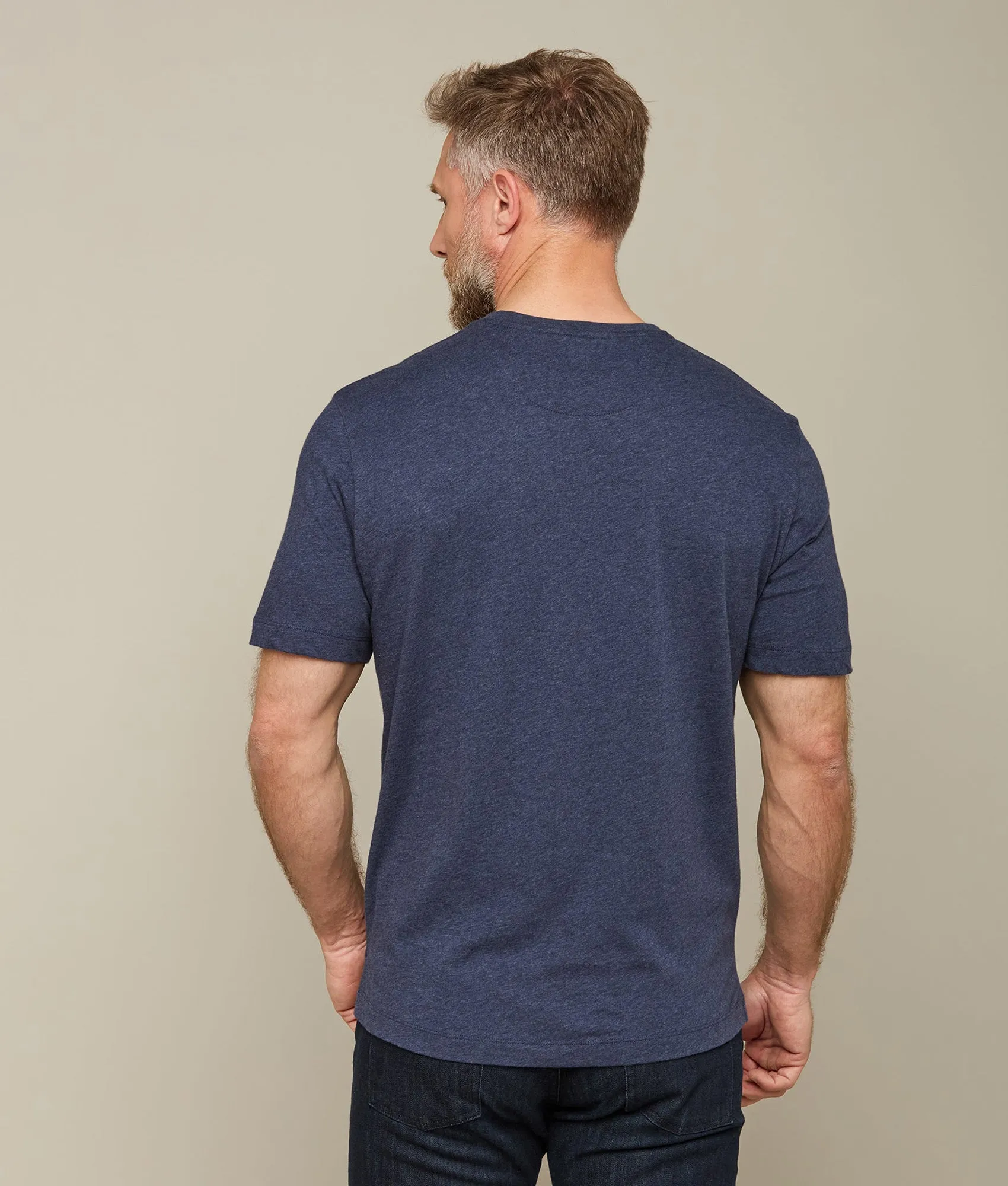 Lucchese Pima Cotton Tee :: Navy