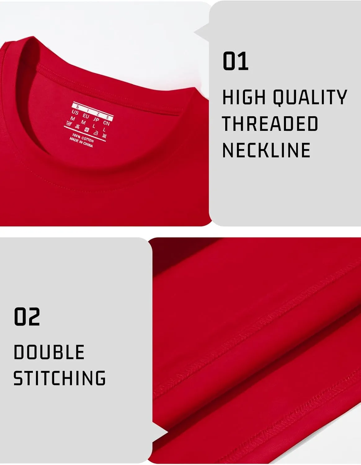 MAGNIVIT Men's Shirts Short Sleeve Cotton T-Shirt Crew Neck Light Tees Classic Basic Casual Tops Plain Soft Shirt