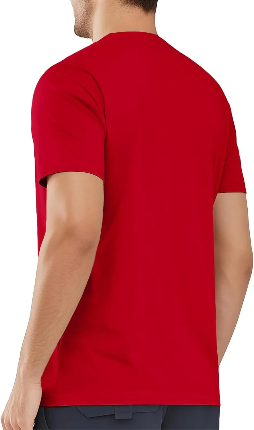 MAGNIVIT Men's Shirts Short Sleeve Cotton T-Shirt Crew Neck Light Tees Classic Basic Casual Tops Plain Soft Shirt