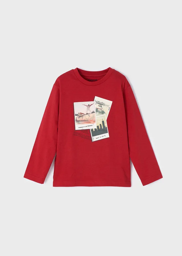 Mayoral 4022 063 - Red L/s Top