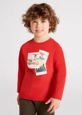 Mayoral 4022 063 - Red L/s Top