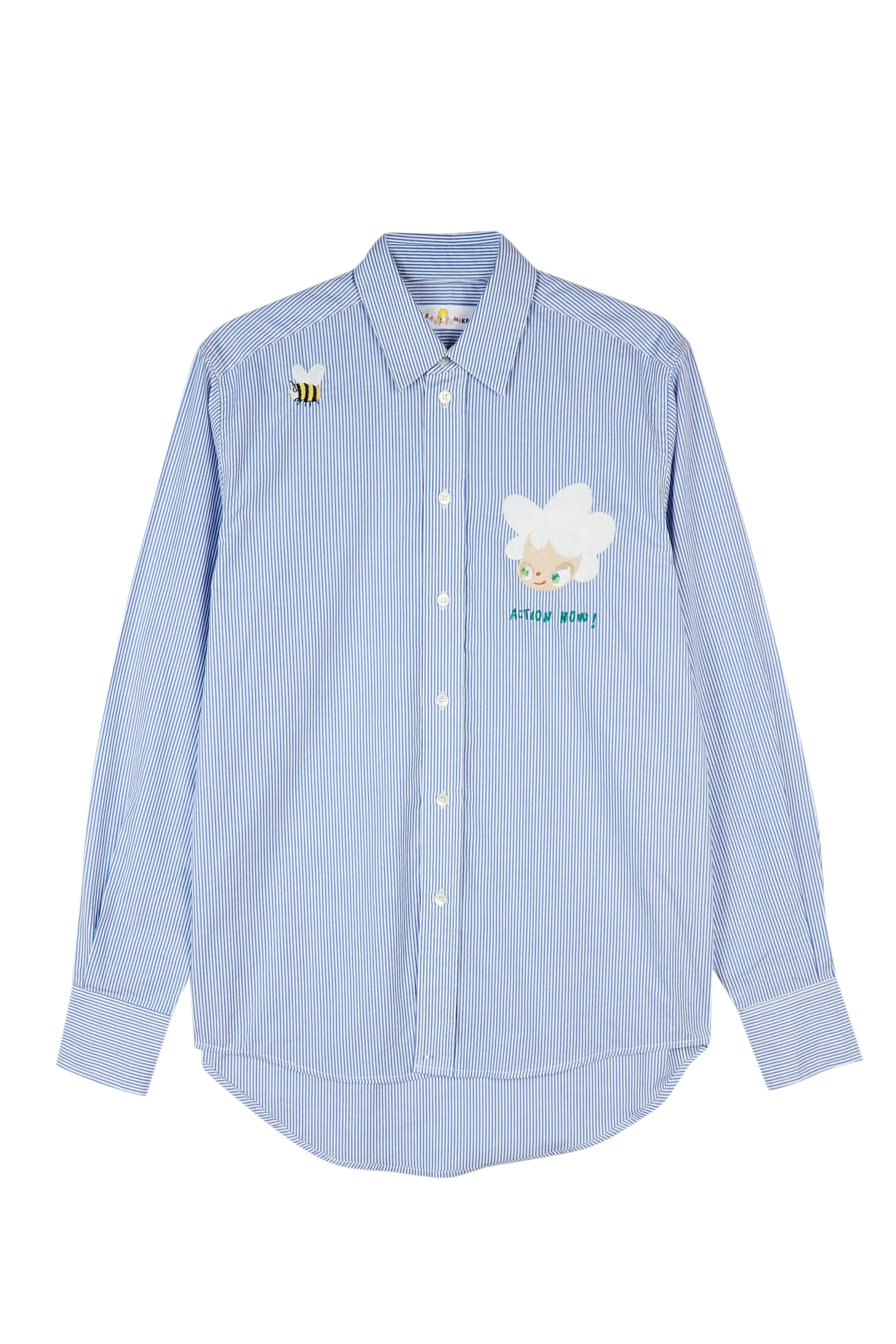 Mira Mikati x Javier Calleja Embroidered Classic Stripe Shirt