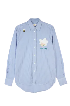 Mira Mikati x Javier Calleja Embroidered Classic Stripe Shirt