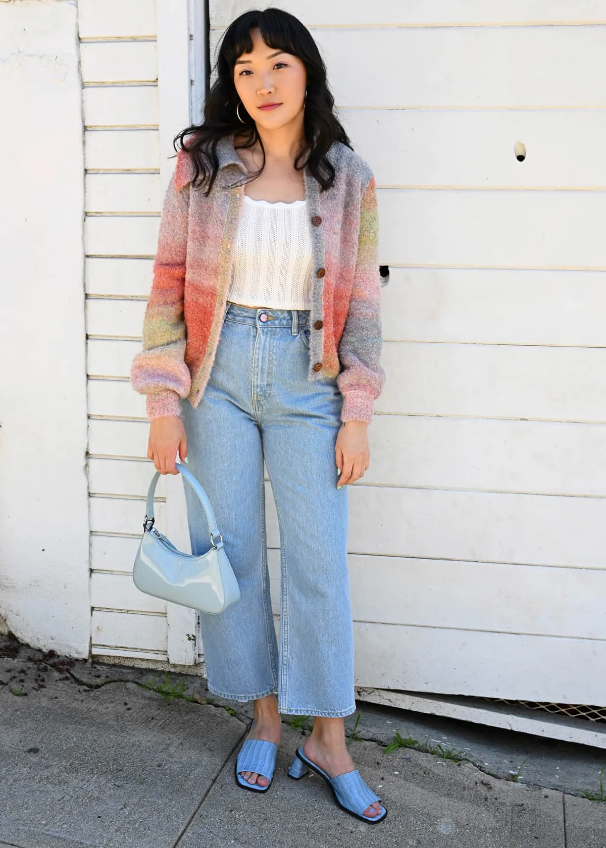 Misy Cropped - Light Blue Stone