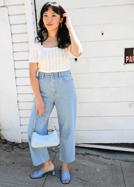 Misy Cropped - Light Blue Stone