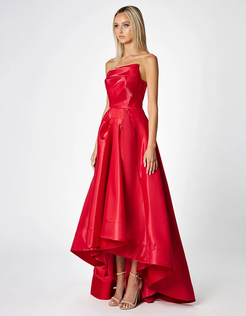 ODETTE ASYMMETRIC HI LO GOWN B66D08HL
