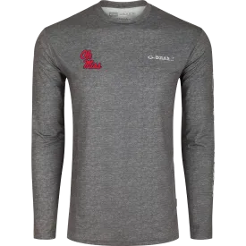 Ole Miss Performance Heather Long Sleeve Crew