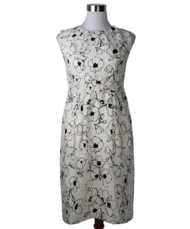 Oscar De La Renta B&W Print Dress sz 4
