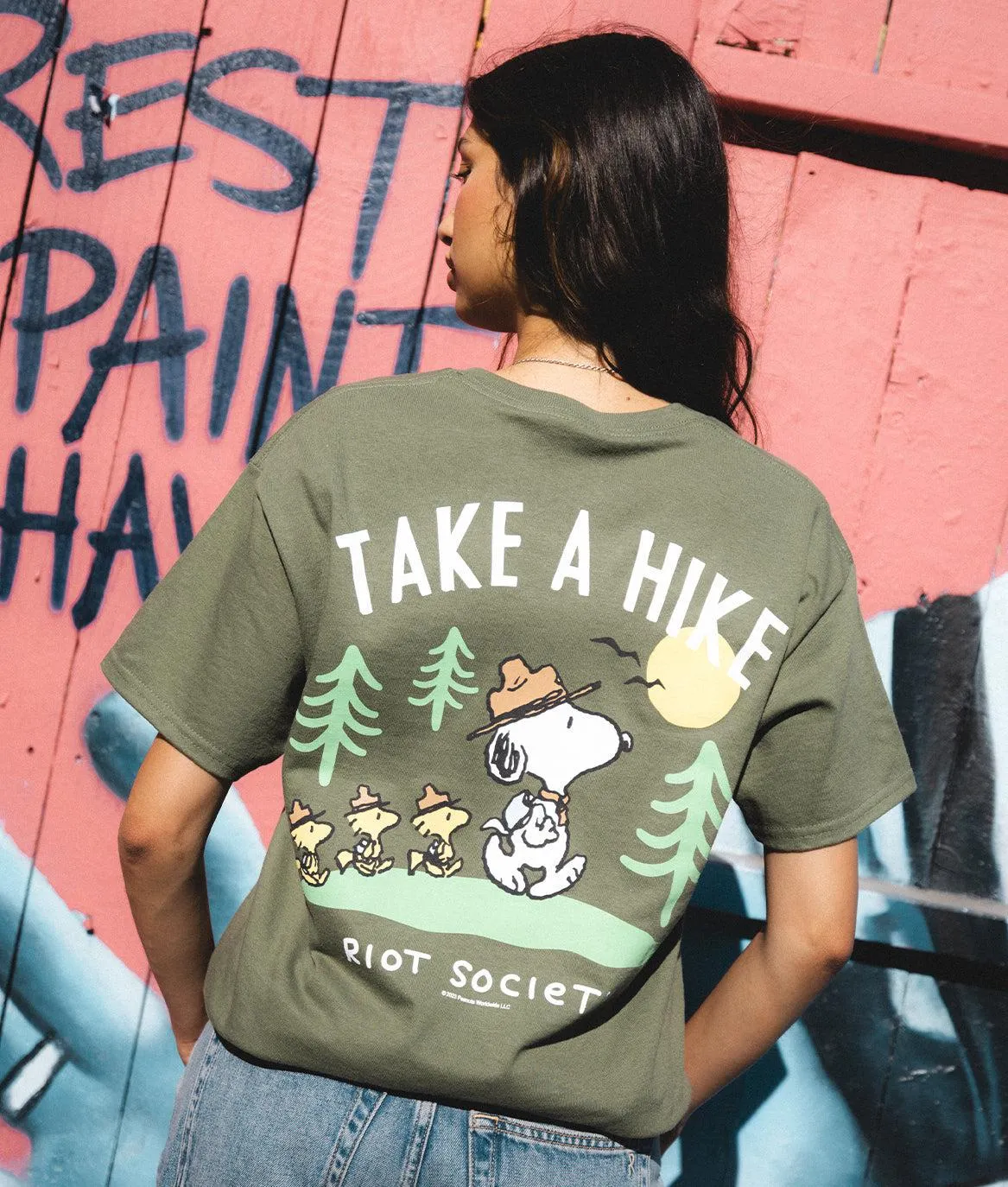 Peanuts Snoopy Take a Hike Womens Tee