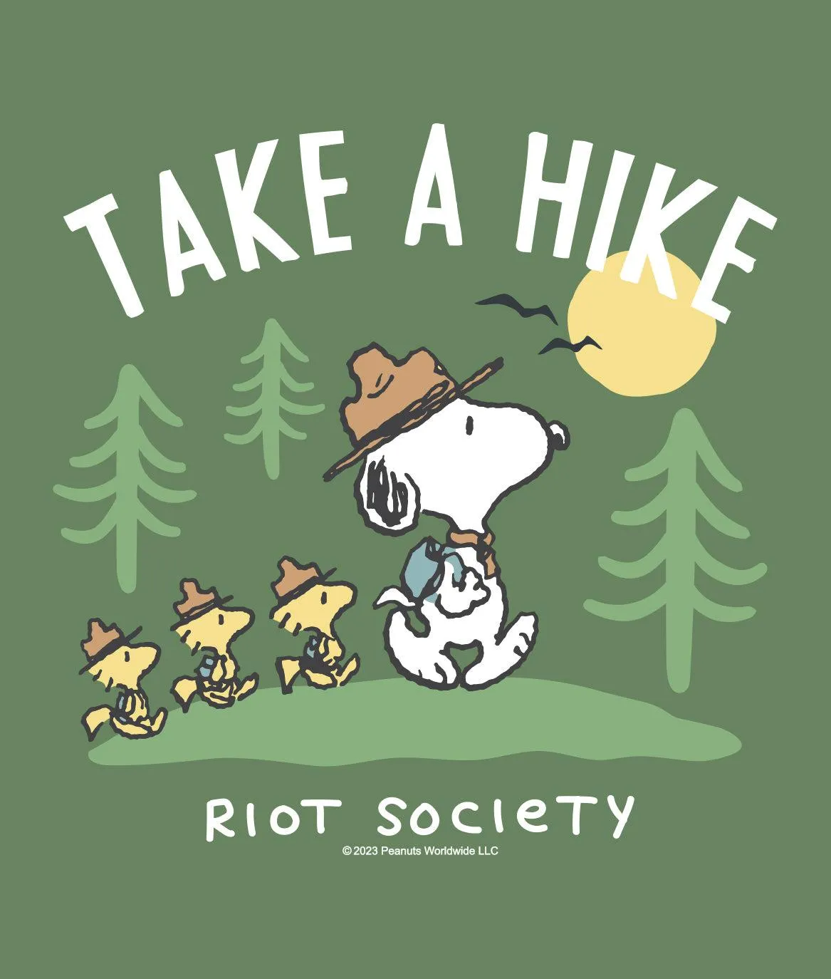 Peanuts Snoopy Take a Hike Womens Tee