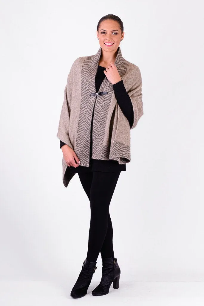 Possum Merino Safari Wrap with Buckle