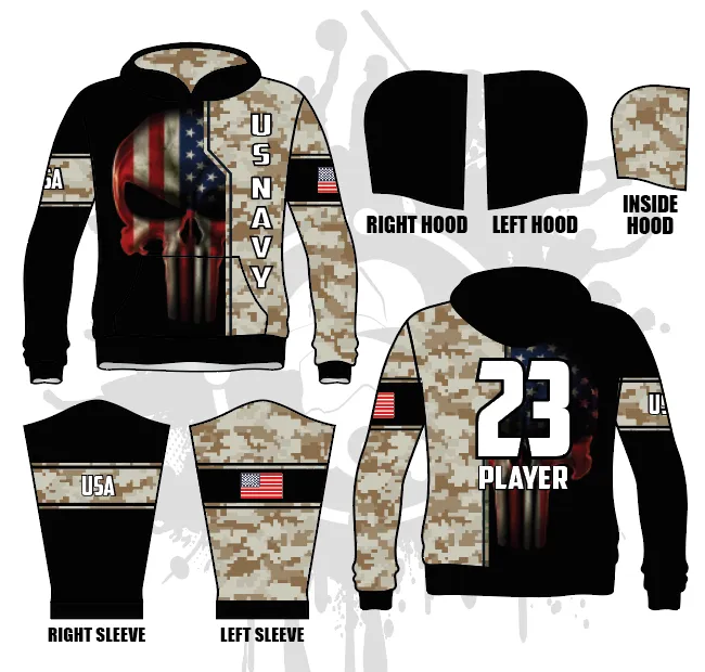 Punishment Full Dye Hoodie