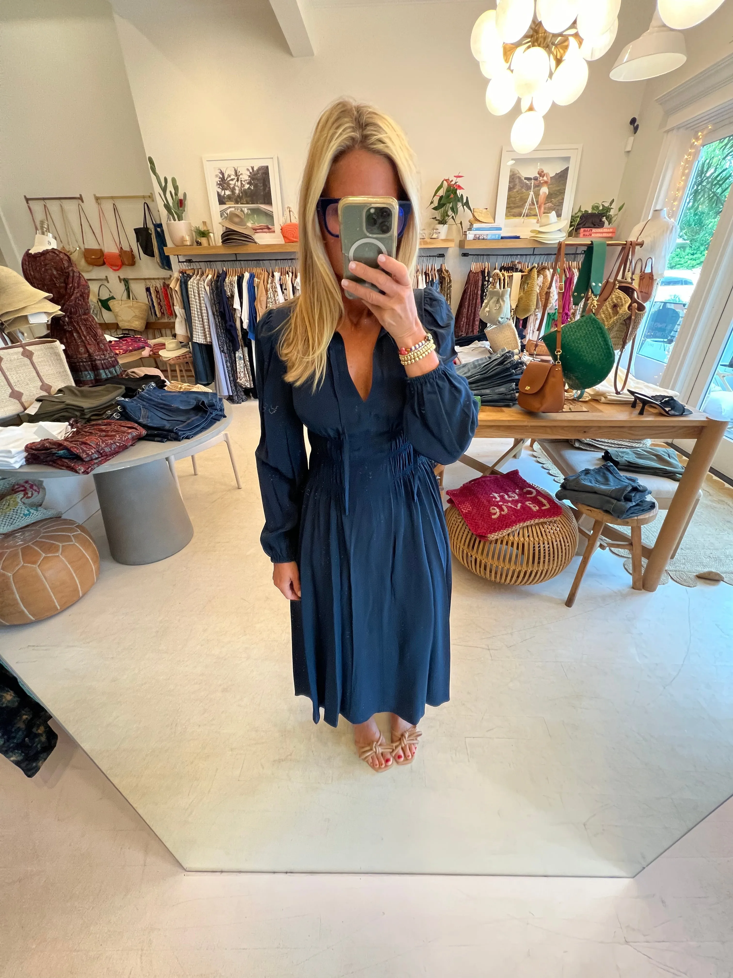 Rouen Dress Midnight Navy