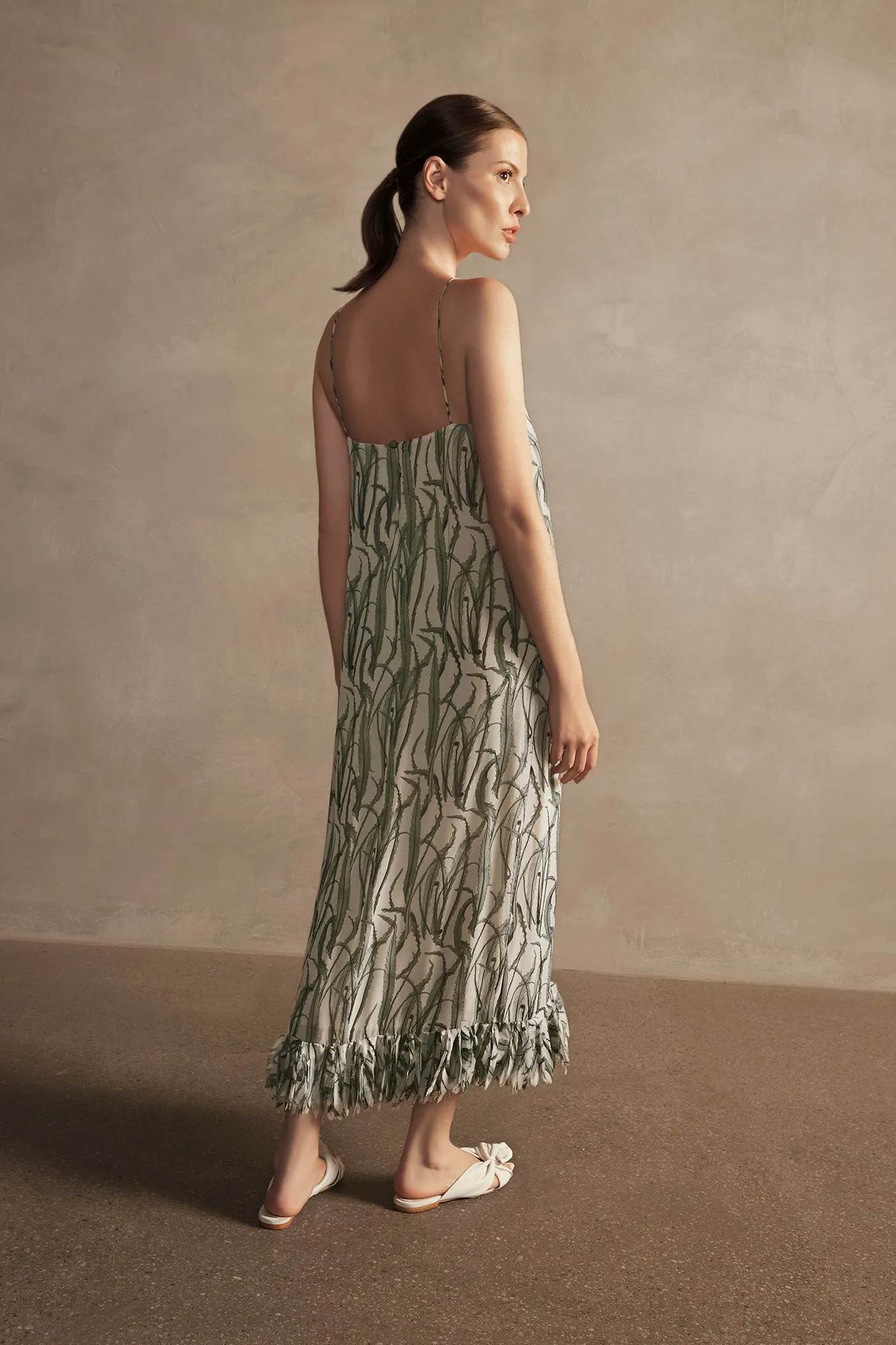 Samambaia Fringes Midi Dress
