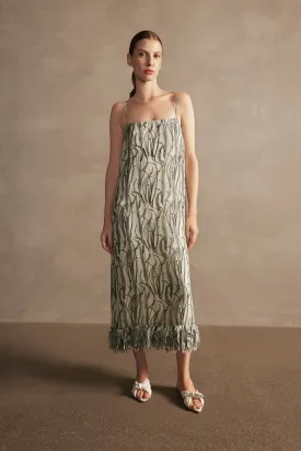 Samambaia Fringes Midi Dress