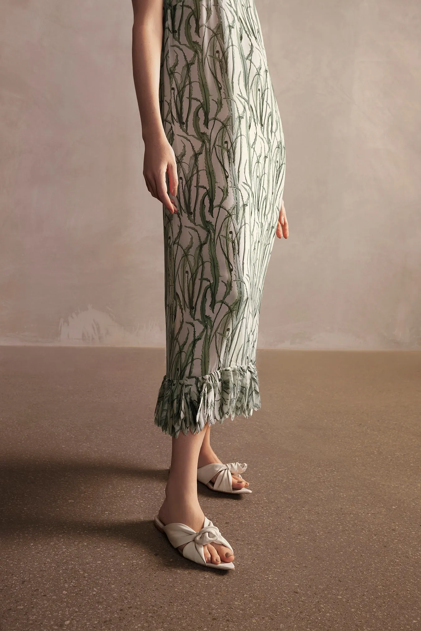 Samambaia Fringes Midi Dress