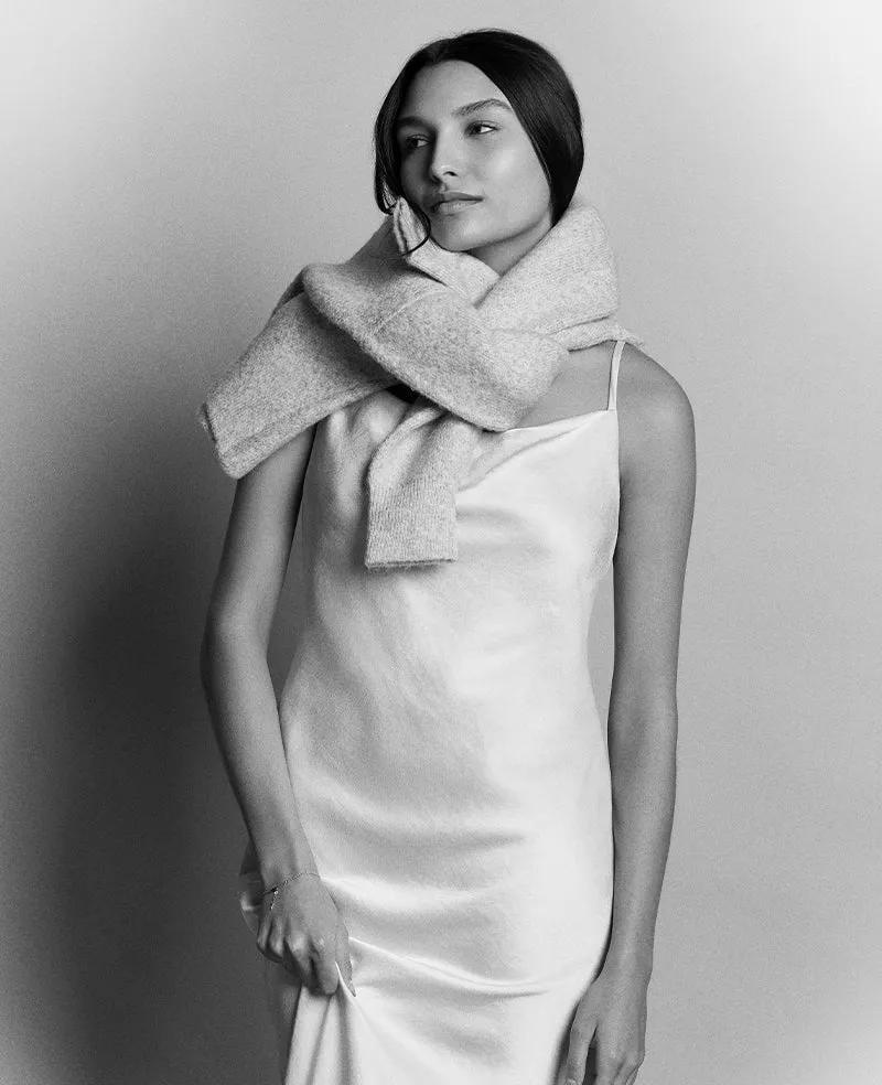 Satin Cowl Neck Maxi Slip Dress