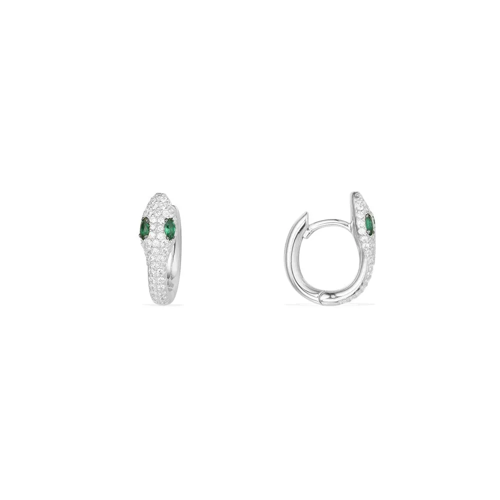 Serpent Hoop Earrings